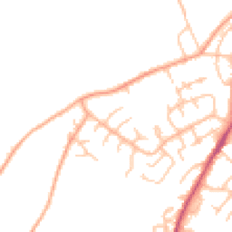 Daytime road noise heatmap for HR9 5RN