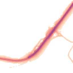 Night-time road noise heatmap for HR9 6EA