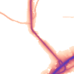 Daytime road noise heatmap for HR9 6EQ