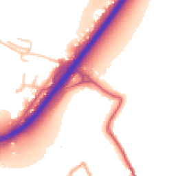 Daytime road noise heatmap for HR9 6FE