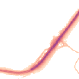 Night-time road noise heatmap for HR9 6FL
