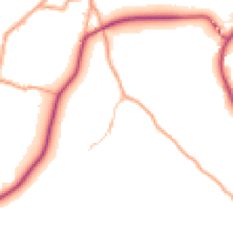Daytime road noise heatmap for HR9 6JF