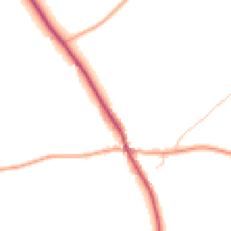 Daytime road noise heatmap for HR9 7PL