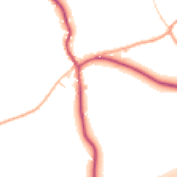 Daytime road noise heatmap for HR9 7SS