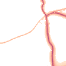 Daytime road noise heatmap for HR9 7WB