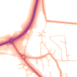 Daytime road noise heatmap for HU10 6AQ