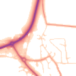 Daytime road noise heatmap for HU10 6DH