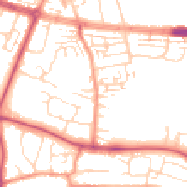 Daytime road noise heatmap for HU10 6RG