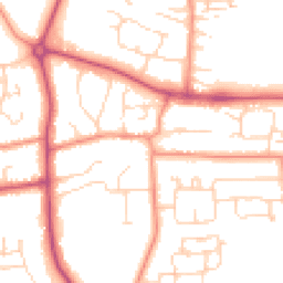 Daytime road noise heatmap for HU10 7AN