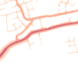 Daytime road noise heatmap for HU10 7DZ