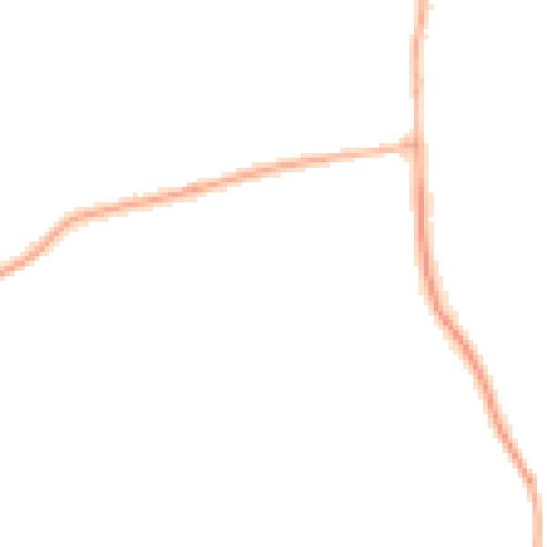 Night-time road noise heatmap for HU10 7FX