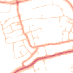 Daytime road noise heatmap for HU10 7JL