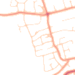 Daytime road noise heatmap for HU10 7NE