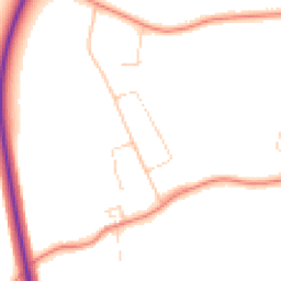 Daytime road noise heatmap for HU10 7RU
