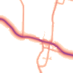 Daytime road noise heatmap for HU12 0AL