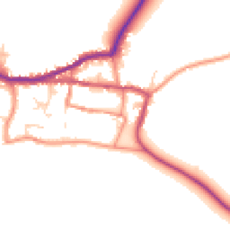 Daytime road noise heatmap for HU12 0BA
