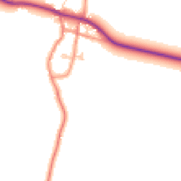 Daytime road noise heatmap for HU12 0DU