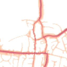 Daytime road noise heatmap for HU12 8JR