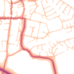 Daytime road noise heatmap for HU12 8NA