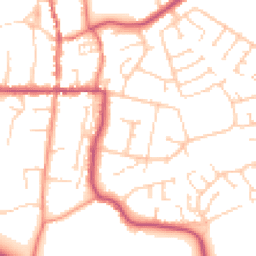 Daytime road noise heatmap for HU12 8NB