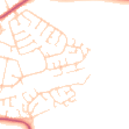 Daytime road noise heatmap for HU12 8NY