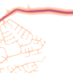 Daytime road noise heatmap for HU12 8PJ