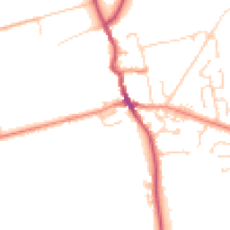 Daytime road noise heatmap for HU12 8QJ