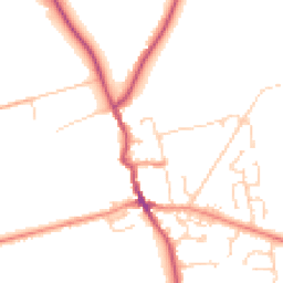 Daytime road noise heatmap for HU12 8RX