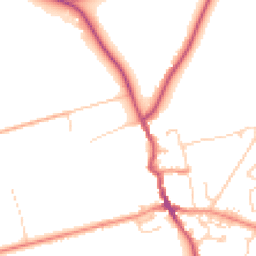 Daytime road noise heatmap for HU12 8TA