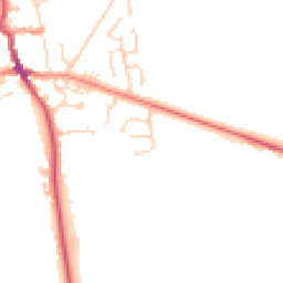 Daytime road noise heatmap for HU12 8UQ