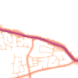 Daytime road noise heatmap for HU12 9NF