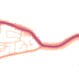 Daytime road noise heatmap for HU12 9NG