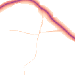 Daytime road noise heatmap for HU12 9NL