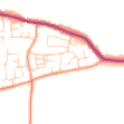 Daytime road noise heatmap for HU12 9PN