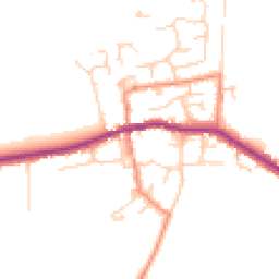 Daytime road noise heatmap for HU12 9RH