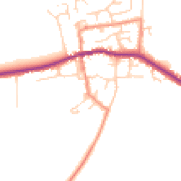 Daytime road noise heatmap for HU12 9RN