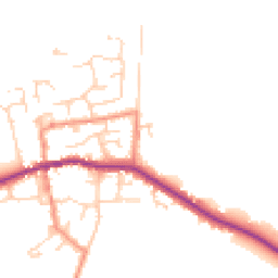 Daytime road noise heatmap for HU12 9RY