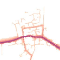 Daytime road noise heatmap for HU12 9TQ