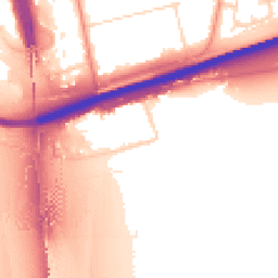 Daytime road noise heatmap for HU13 0HB