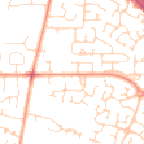 Daytime road noise heatmap for HU15 1BJ