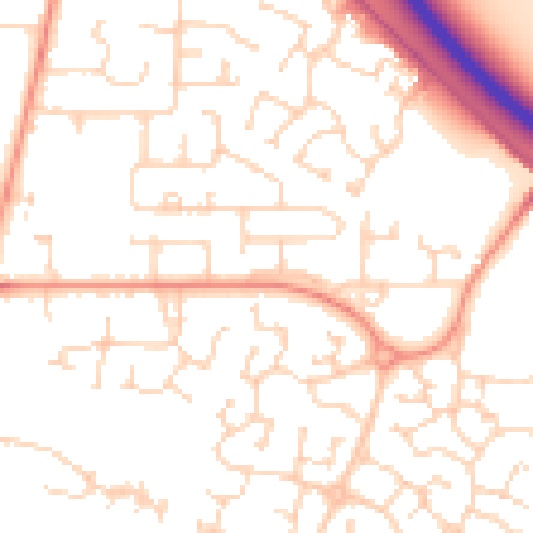 Daytime road noise heatmap for HU15 1BP