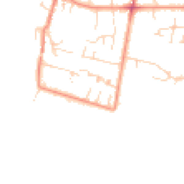 Daytime road noise heatmap for HU15 1EH