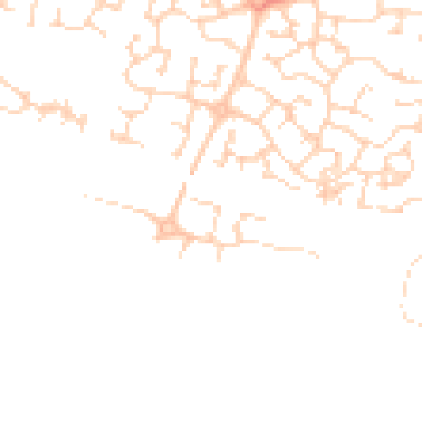 Daytime road noise heatmap for HU15 1US