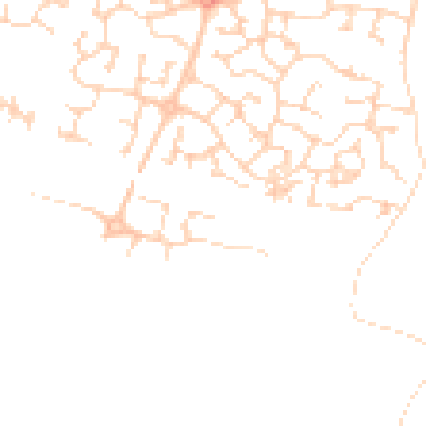 Daytime road noise heatmap for HU15 1XJ