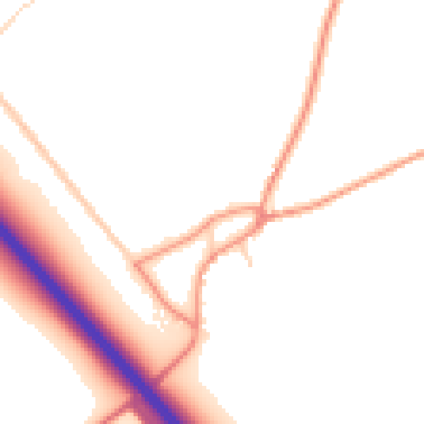 Daytime road noise heatmap for HU15 1YG