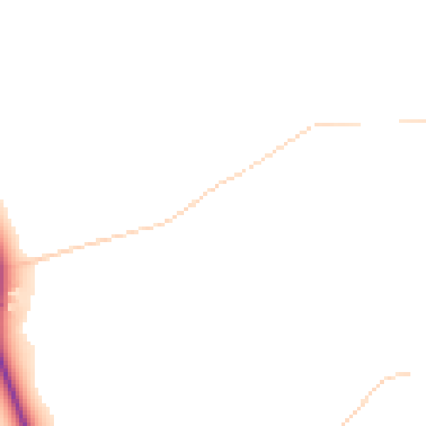 Daytime road noise heatmap for HU15 2AQ