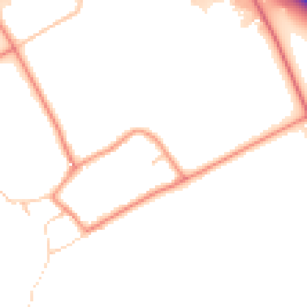 Daytime road noise heatmap for HU15 2DG