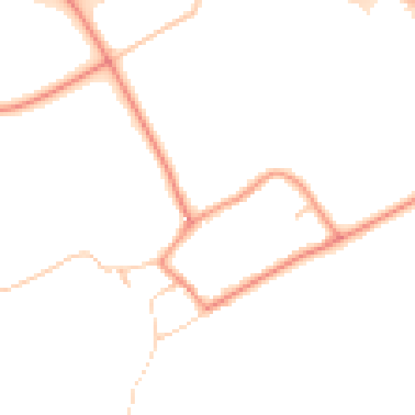 Daytime road noise heatmap for HU15 2DH