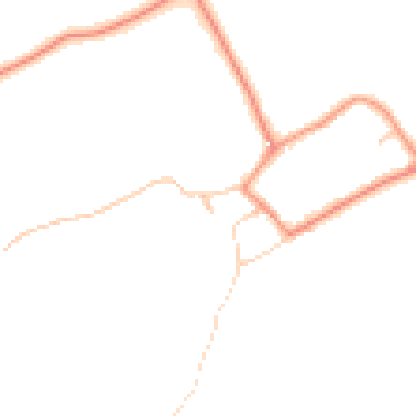 Daytime road noise heatmap for HU15 2DP