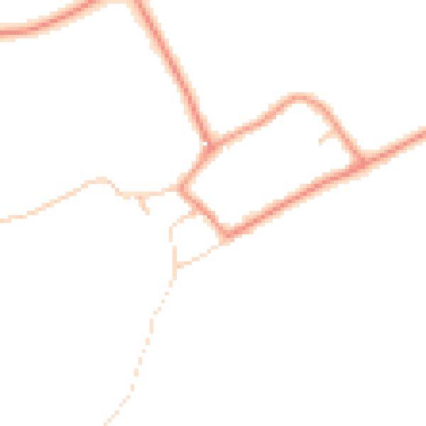 Daytime road noise heatmap for HU15 2DU